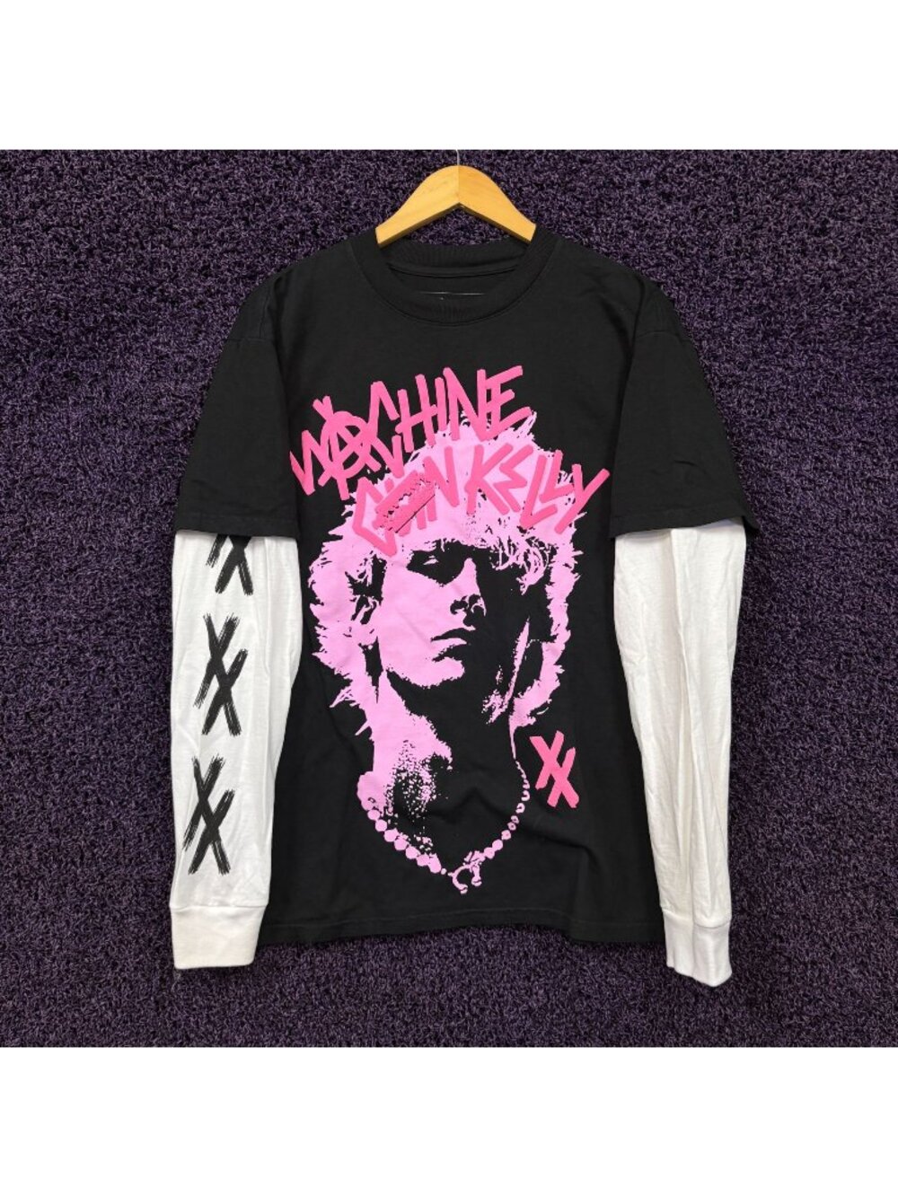 Machine Gun Kelly If I'm A Painter I'd Be A Depressionist Layered L/S Tee Size M